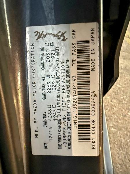 2016 MAZDA 6 SPORT #3317697073