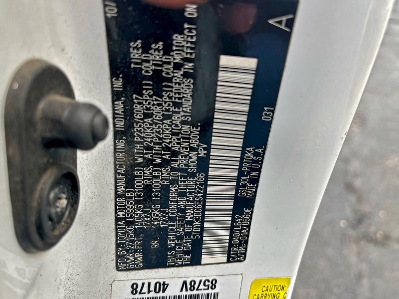 2014 TOYOTA SIENNA XLE #3304853537