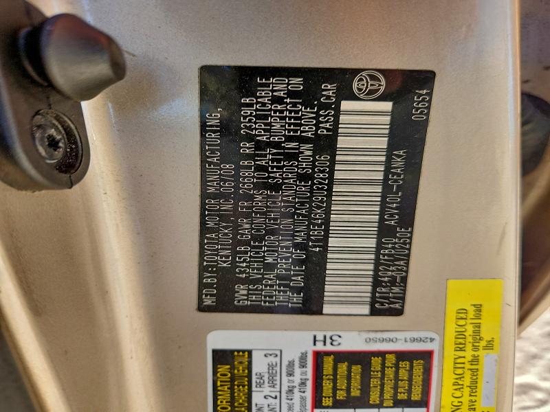 2009 TOYOTA CAMRY BASE #3315604787