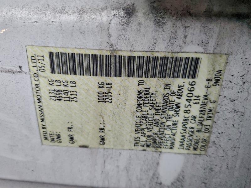 2011 NISSAN MAXIMA S #3315970112