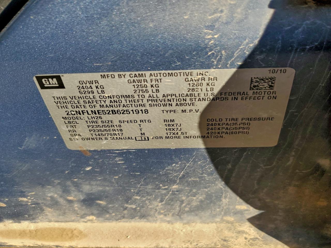 CHEVROLET EQUINOX LT