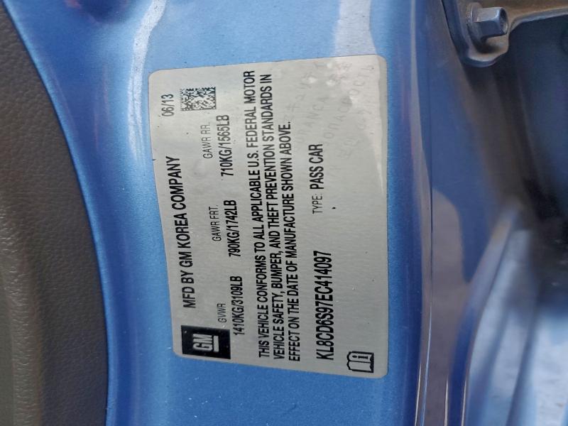 2014 CHEVROLET SPARK 1LT #3317135991