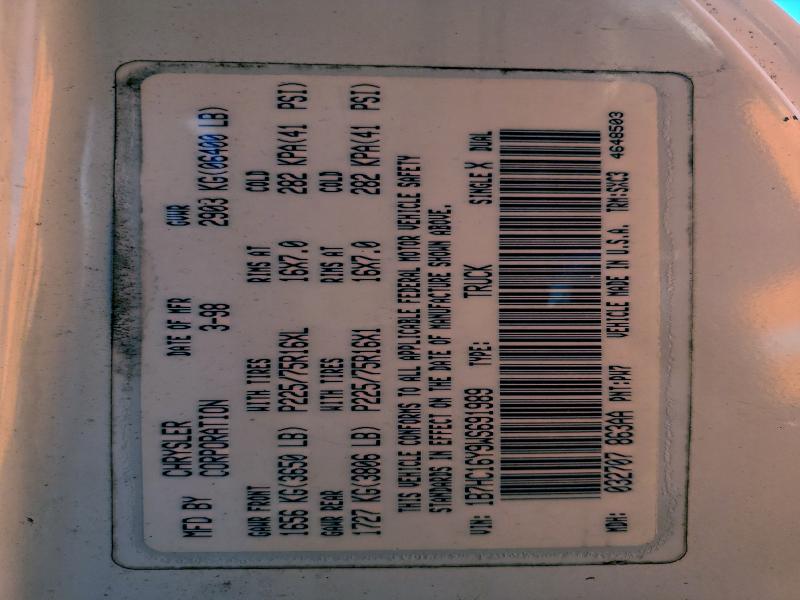 1998 DODGE RAM 1500 #3316081220