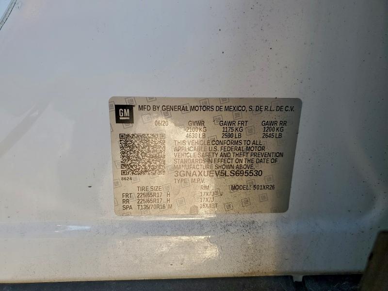 2020 CHEVROLET EQUINOX LT #3315961160