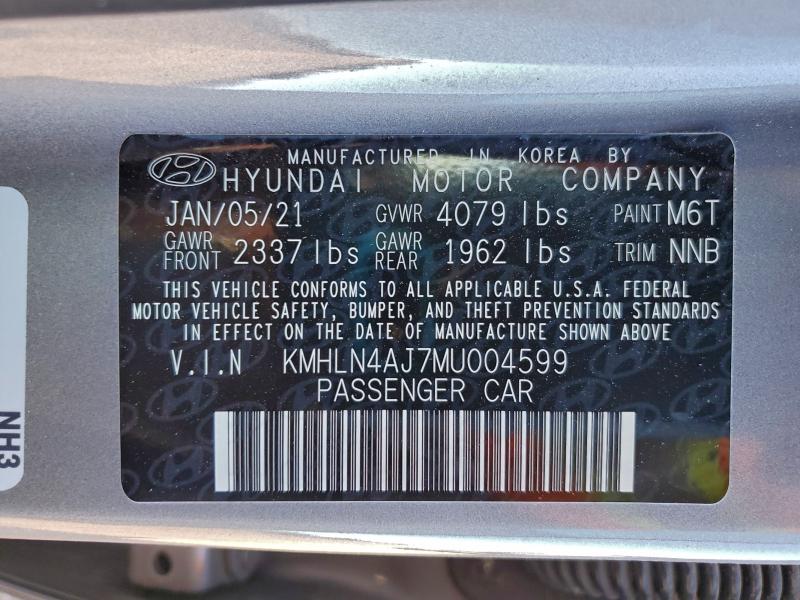 2021 HYUNDAI ELANTRA LI #3304797330