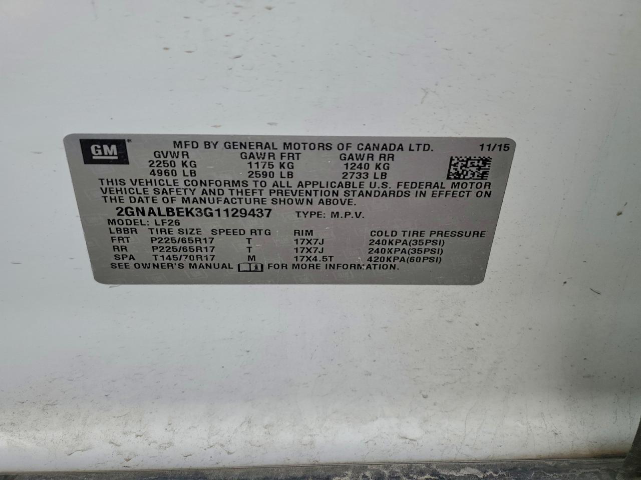 CHEVROLET EQUINOX LS