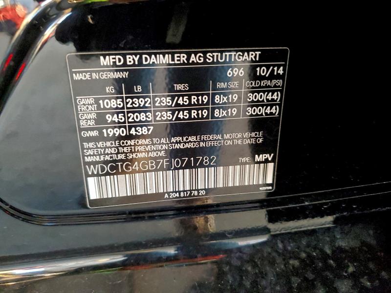 2015 MERCEDES-BENZ GLA 250 4M #3305442183