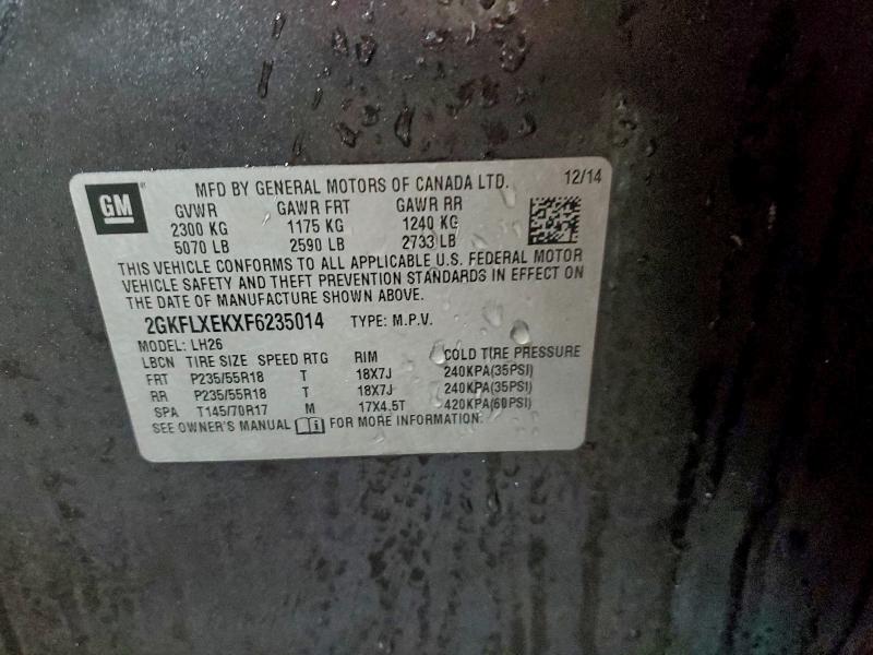 2015 GMC TERRAIN SL #3305349309