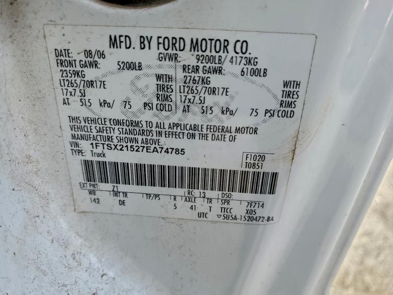 2007 FORD F250 SUPER #3308505043