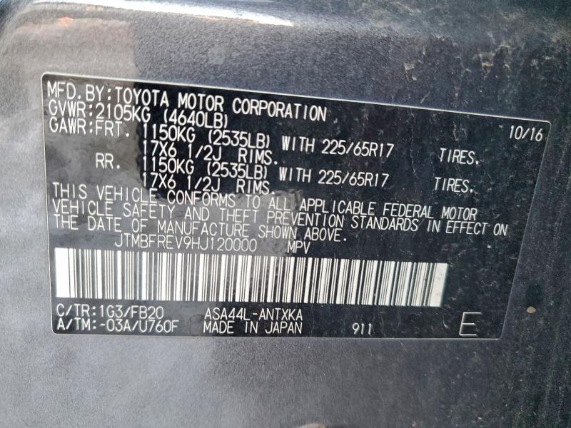 2017 TOYOTA RAV4 LE #3316879180