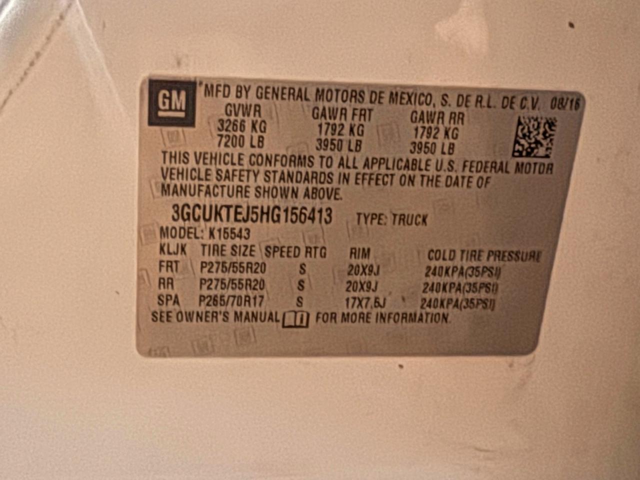 Lot #3316710407 2017 CHEVROLET SILVERADO