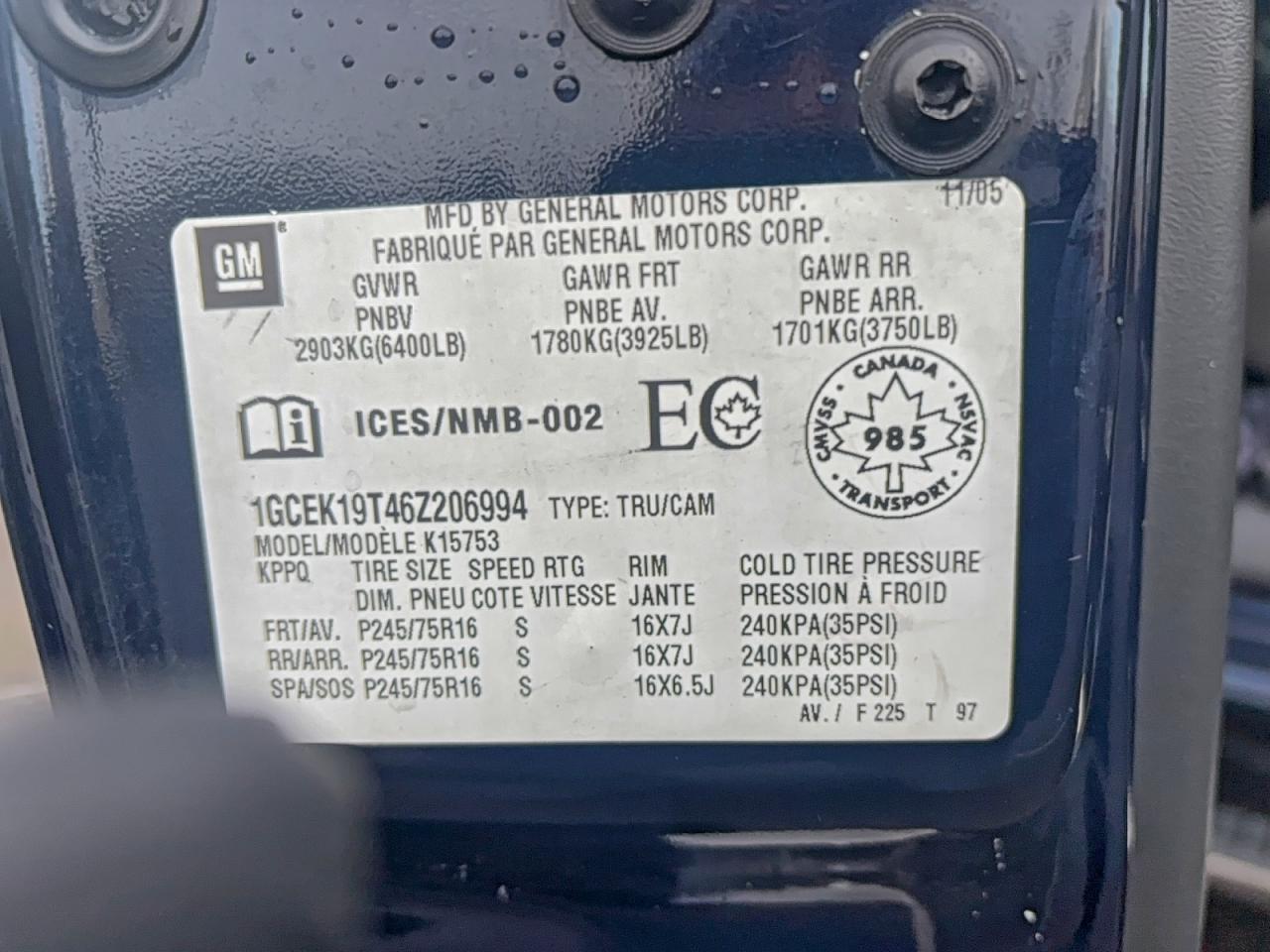 Lot #3316702431 2006 CHEVROLET SILVERADO