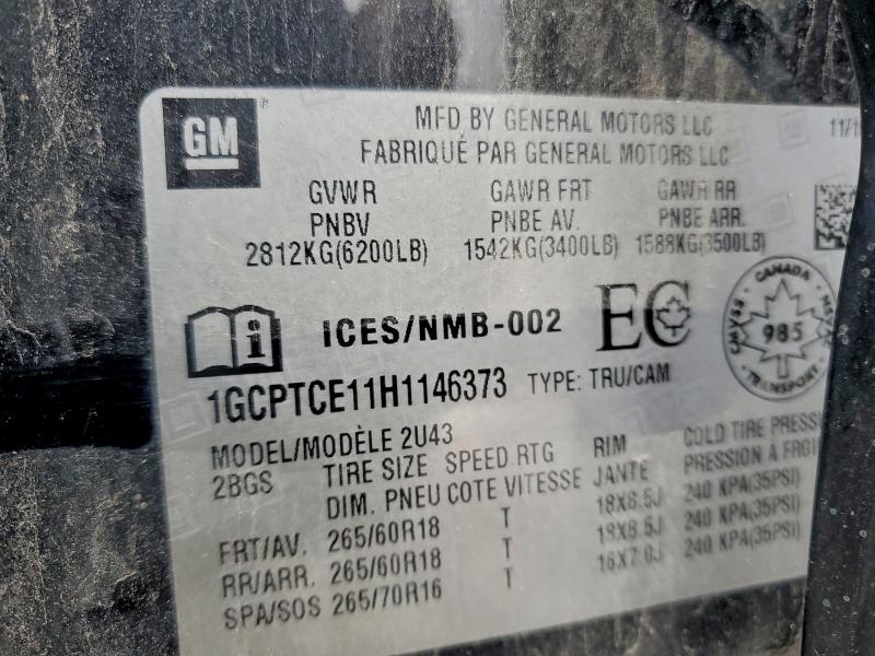 2017 CHEVROLET COLORADO L #3315995122