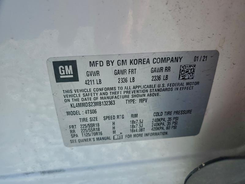 2021 BUICK ENCORE GX #3309467579