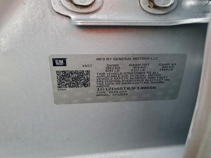 2018 CHEVROLET MALIBU LT #3311551291