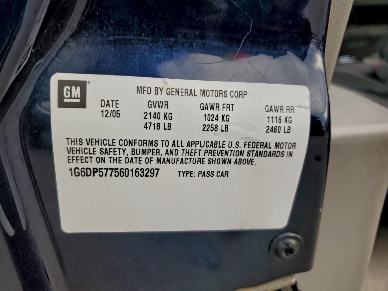 Lot #3304933540 2006 CADILLAC CTS HI FEA