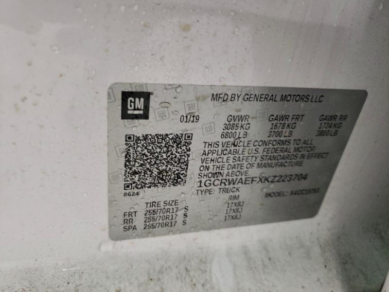 2019 CHEVROLET SILVERADO #3316900072