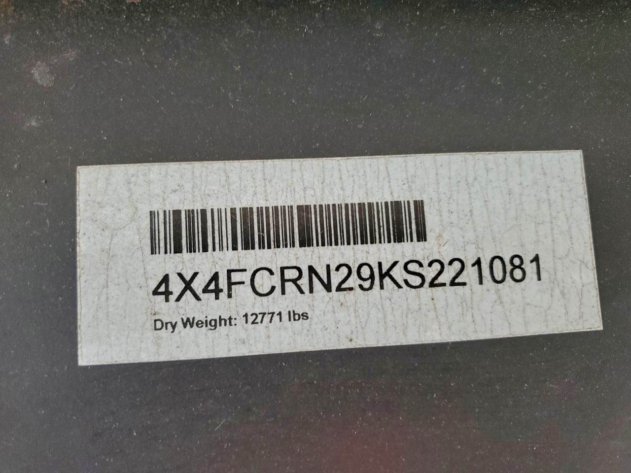Lot #3303482906 2019 CEDAR CREEK 5TH WHEEL