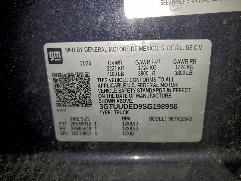 2025 GMC SIERRA K15 #3312490624