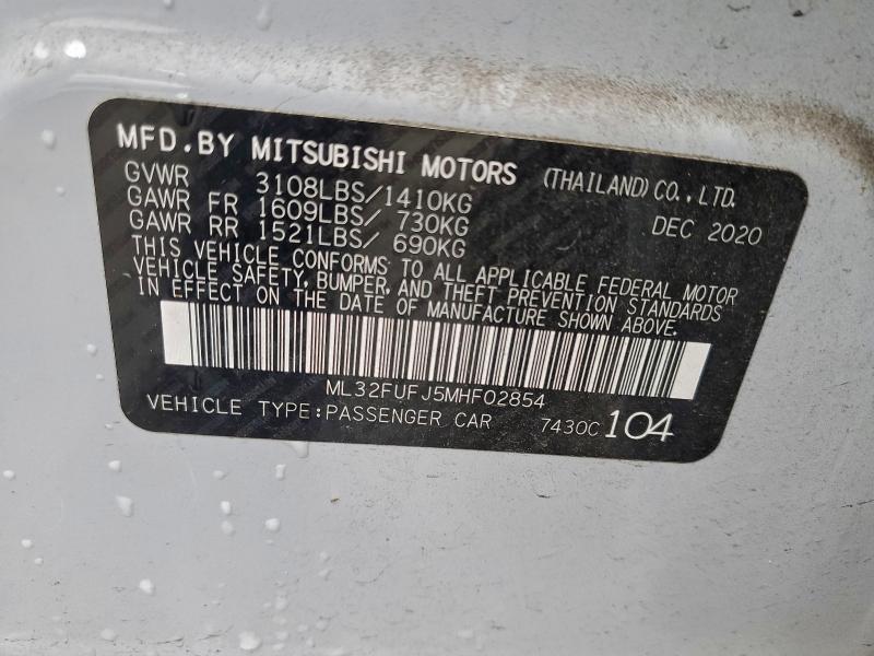 2021 MITSUBISHI MIRAGE G4 #3304059543