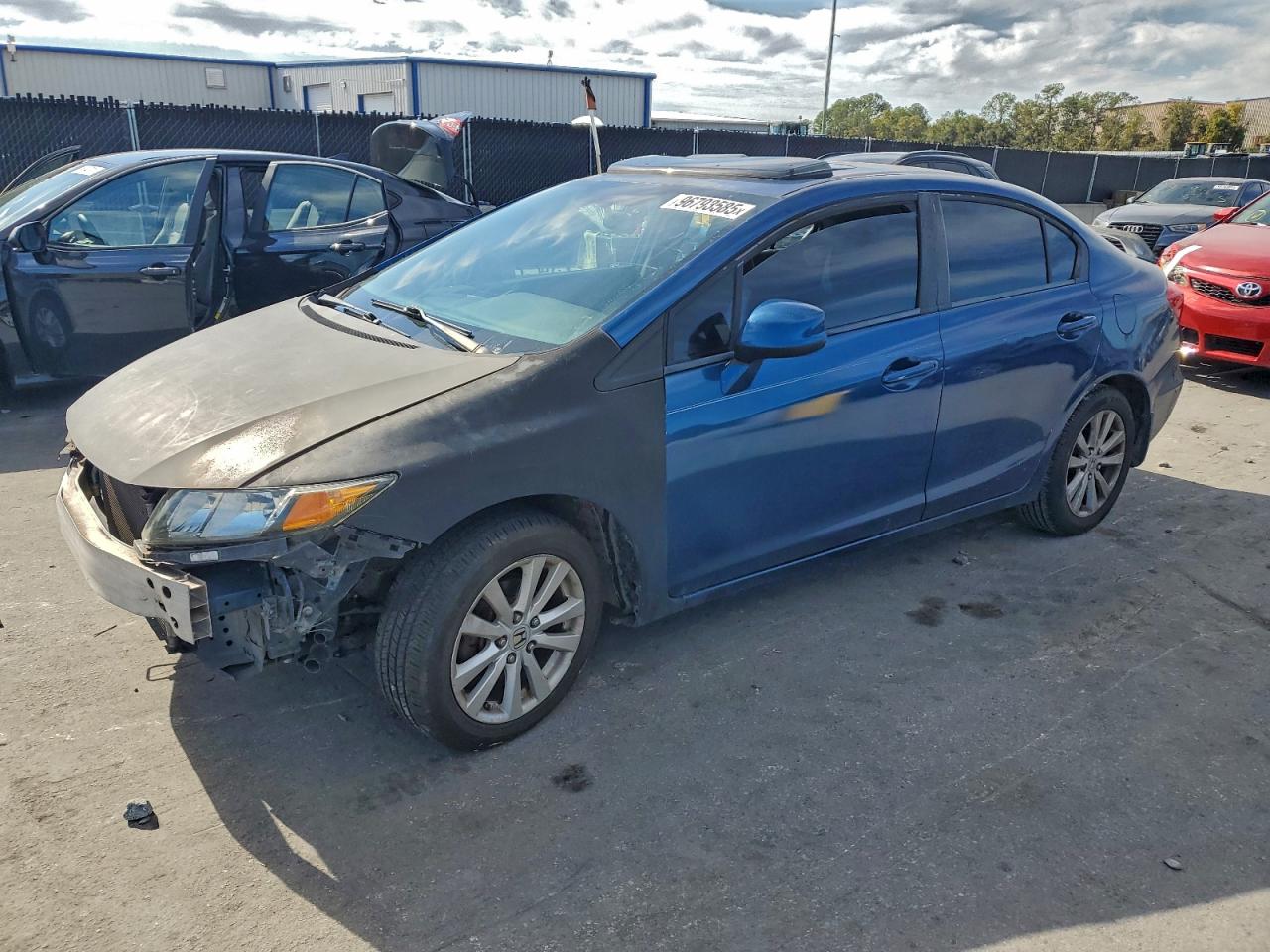 Lot #3315909140 2012 HONDA CIVIC EX