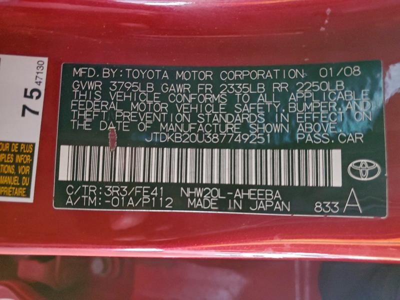 2008 TOYOTA PRIUS #3305478078