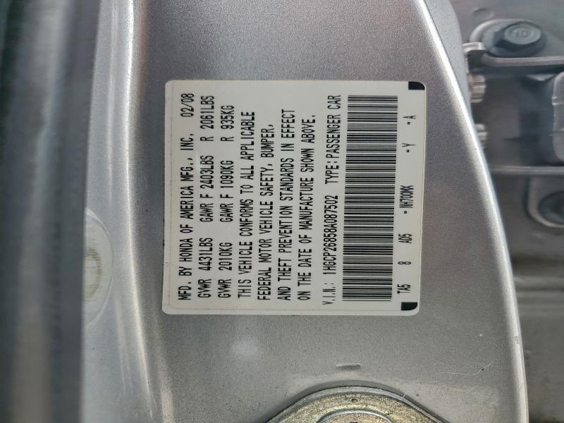 2008 HONDA ACCORD EXL #3306895895