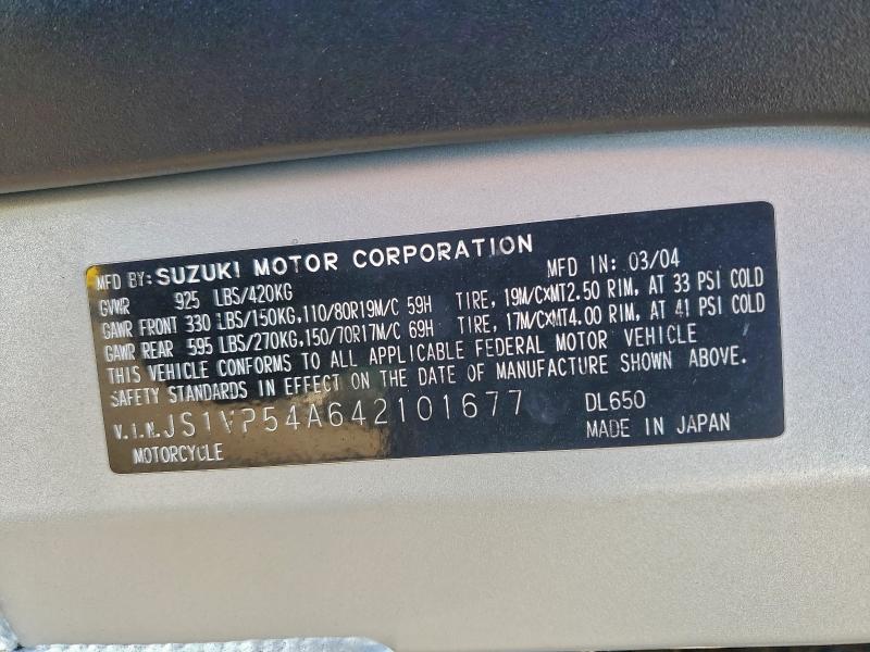 2004 SUZUKI DL650 K #3312585186