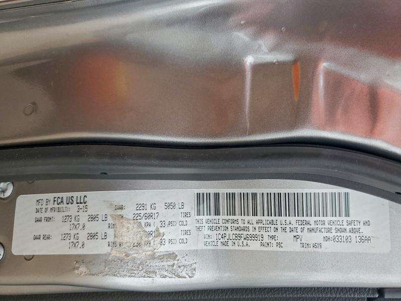 2015 JEEP CHEROKEE L #3304657933