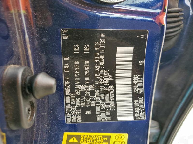 2016 TOYOTA HIGHLANDER #3311873187