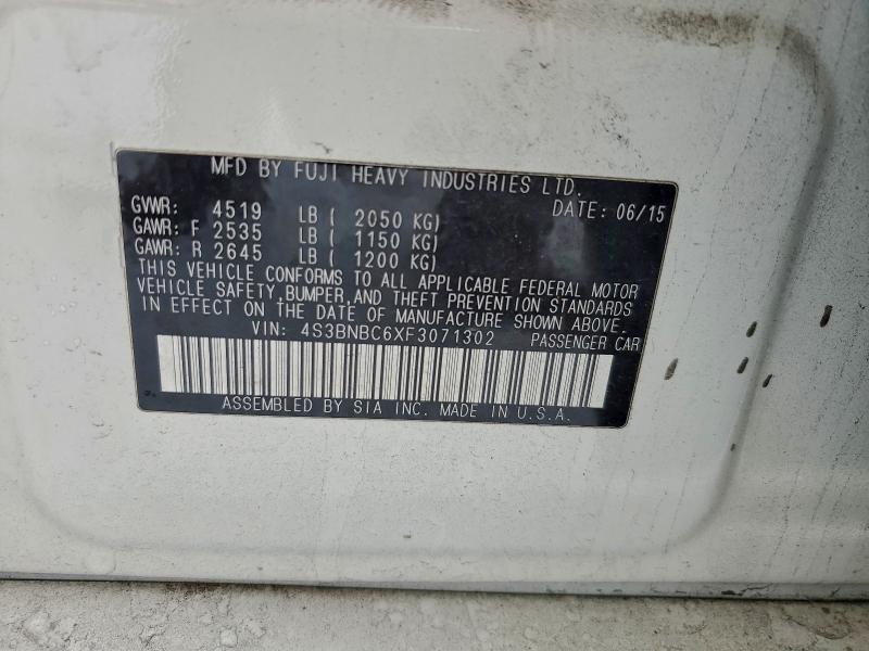 2015 SUBARU LEGACY 2.5 #3303419908