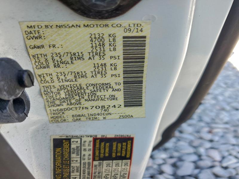 2015 NISSAN FRONTIER S #3311713225