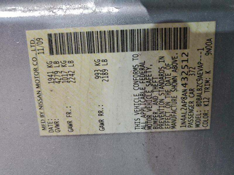 2010 NISSAN ALTIMA BAS #3302699093