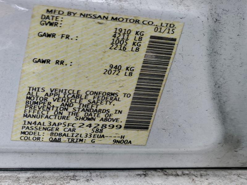 2015 NISSAN ALTIMA 2.5 #3308473362