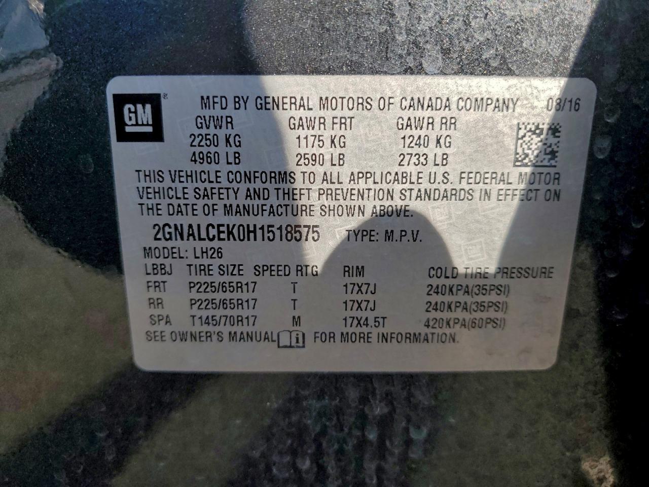 CHEVROLET EQUINOX LT