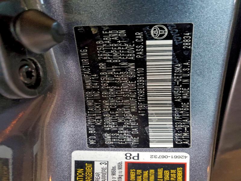 2014 TOYOTA CAMRY L #3302859015