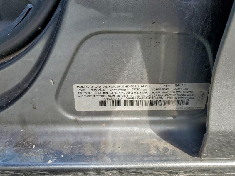 2010 VOLKSWAGEN JETTA SE #3309354001