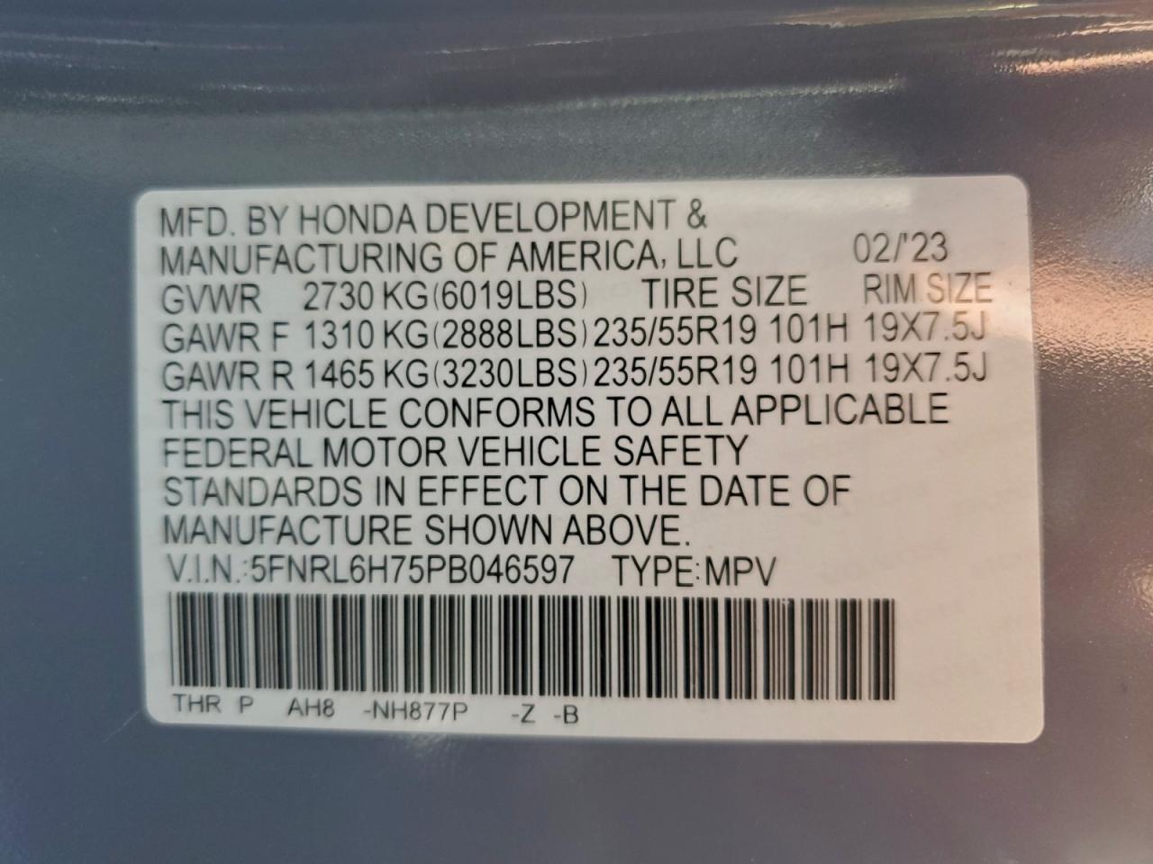 HONDA ODYSSEY SPORT-L