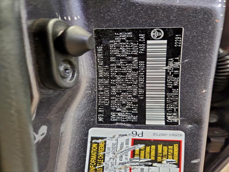 2014 TOYOTA CAMRY L #3303975781