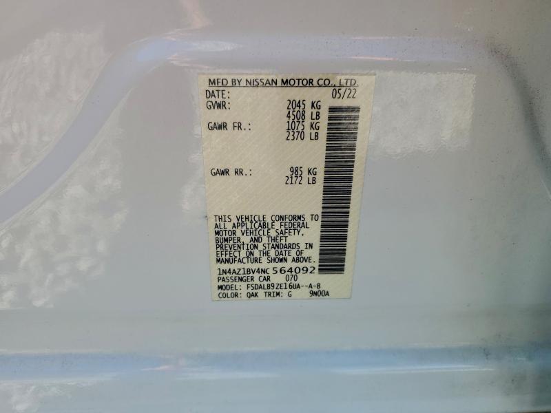 2022 NISSAN LEAF S #3312514639