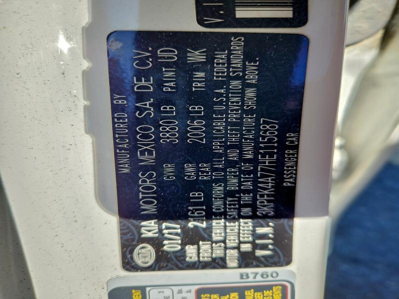 2017 KIA FORTE LX #3309403008