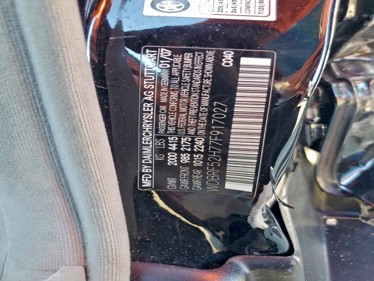 Lot #3315978133 2007 MERCEDES-BENZ C230