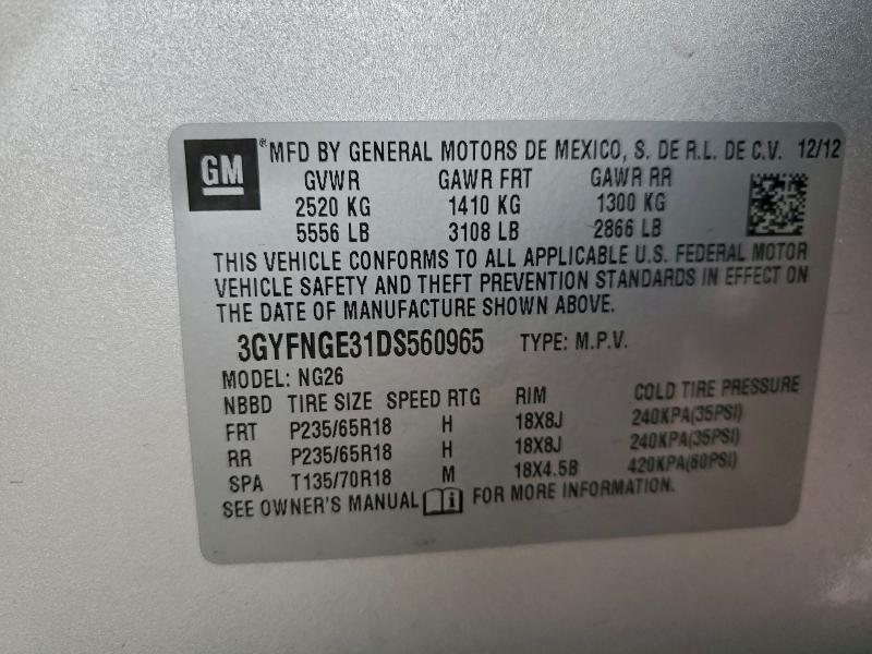 2013 CADILLAC SRX LUXURY #3304547477