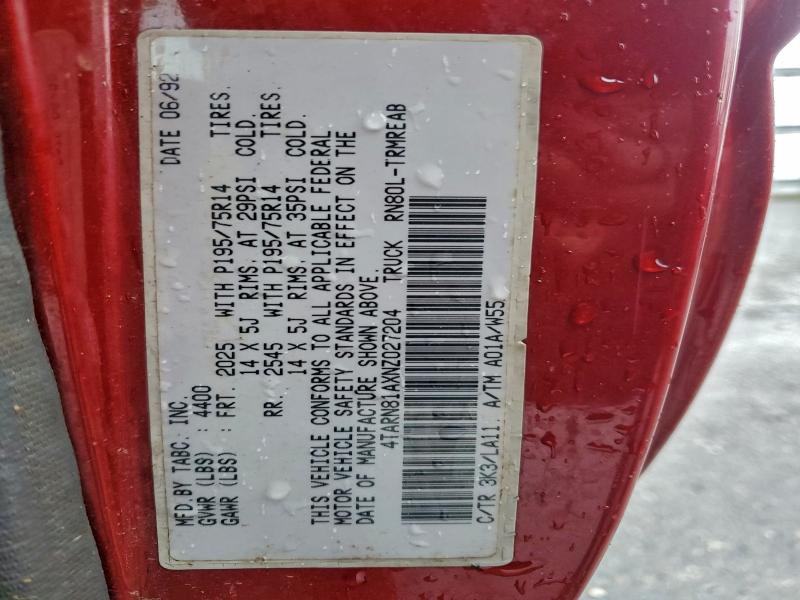 1992 TOYOTA PICKUP 1/2 #3310664759