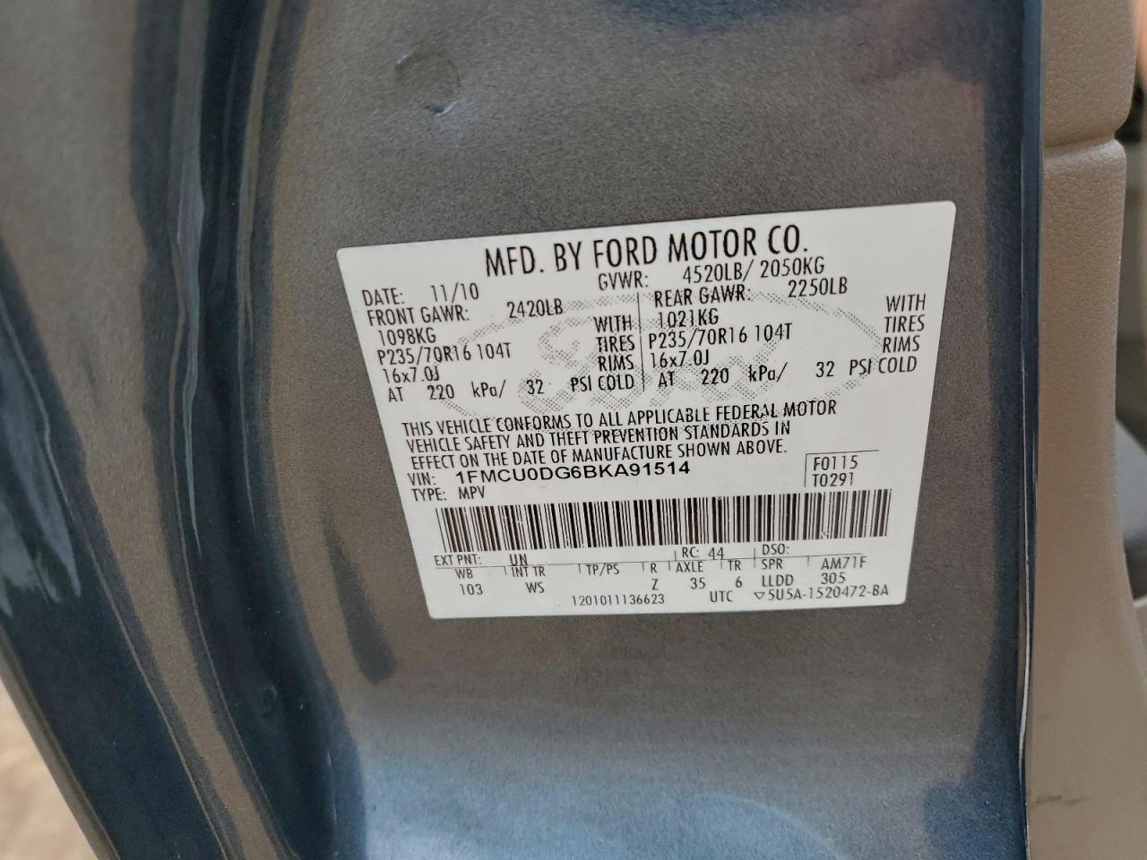 Lot #3302708041 2011 FORD ESCAPE XLT