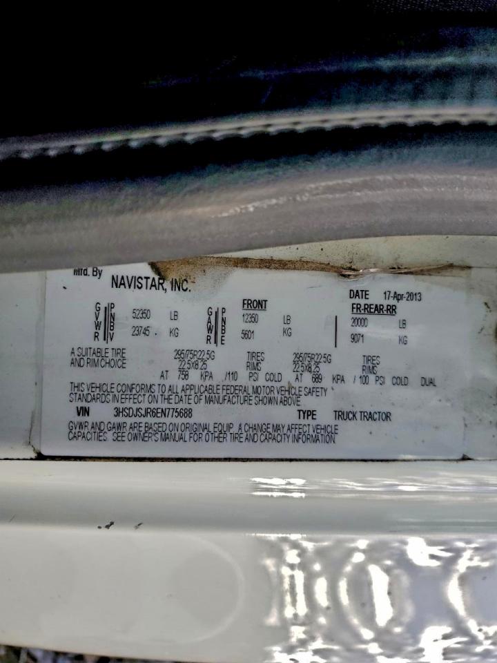 Lot #3318989313 2014 INTERNATIONAL PROSTAR