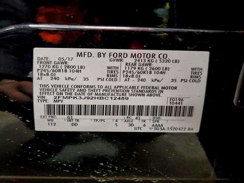 2017 FORD EDGE SEL #3311746732