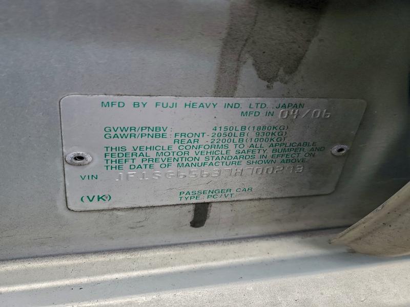 2007 SUBARU FORESTER 2 #3316039228