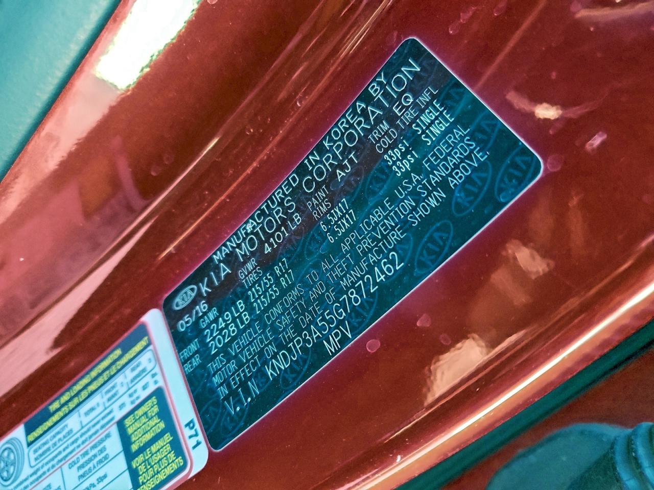 Lot #3317177152 2016 KIA SOUL +