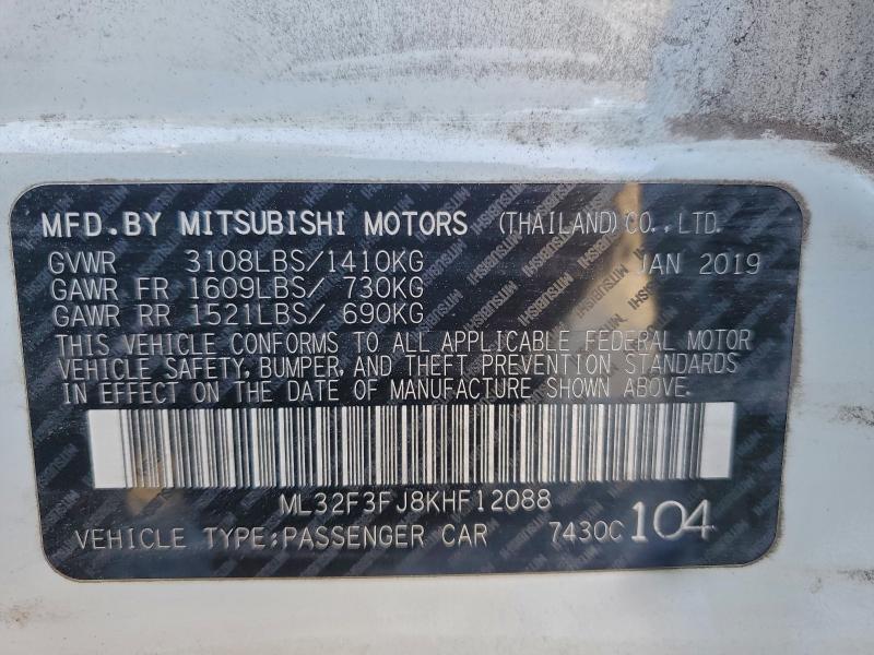 2019 MITSUBISHI MIRAGE G4 #3316960128